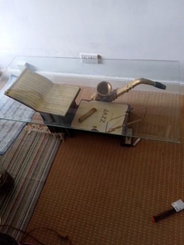 Glass top coffee table - ., very