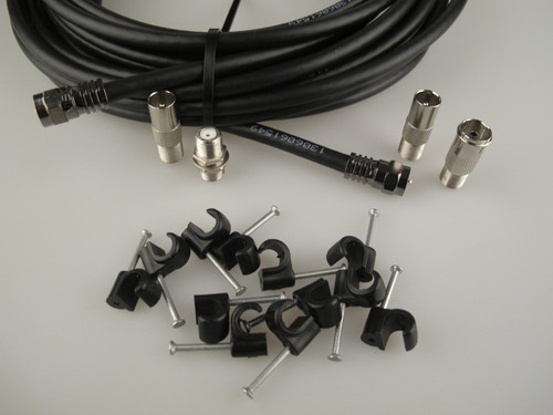 15m black universal coax - black, rf