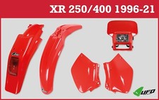 Honda XR250 XR400 1996-20 UFO Motocross Enduro Plastic Kit Halogen Headlight red