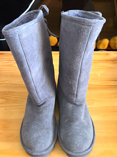Bearpaw grey suede - suede, faux
