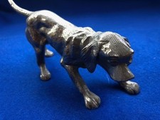 Pre-Loved Labrador Cast Pewter Silver Metal Figurine - Beautiful Style - 17cm