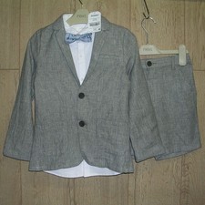 Next New Boys Grey Linen