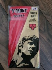 Vintage Jockey Red 1970's Y-Front Sport Briefs Size 34  Unopened