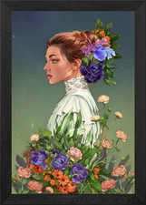 Edwardian girl Portrait Framed