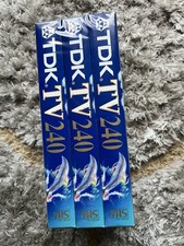 X3 TDK 240 minute/4 hour VHS Blank Video Cassette Tape.(New and Sealed)