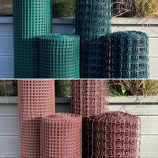Plastic Fence Mesh Garden Border Netting Climbing Plant Trellis Brown or Green