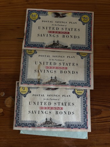 Defense savings bonds lot - bonds,