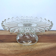 Vintage Pressed Glass Cake