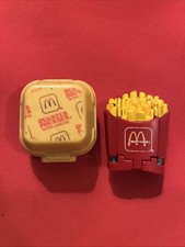 1987 McDonalds Robot Changeables - French Fries - Hamburger - Transformers