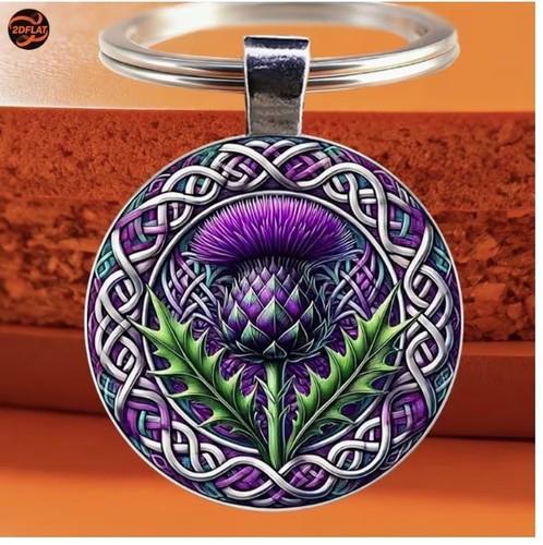 Scottish thistle with celtic - thistle,