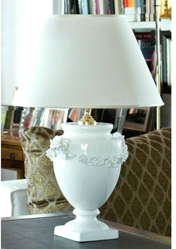 Hand decorated ceramic table - hand,