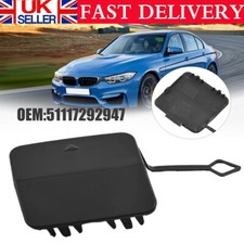 Fits BMW 1 Series F20 F21 Front Bumper Towing Tow Eye Cover Black Primed 12 -14