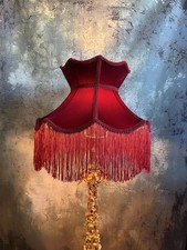 Red Velvet Lampshade 16”