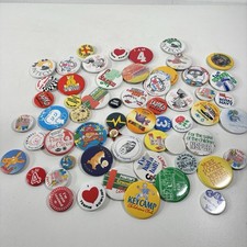Badges Job Lot Pontins BBC Quasar NHS Willy TSB Etc Badge Vintage Advertising