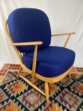 Ercol 334 Chair - Blue/Blonde