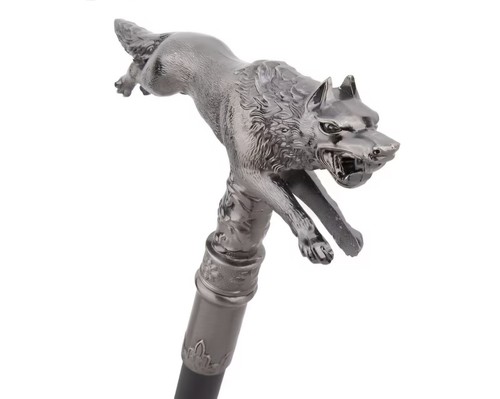 Silver running wolf luxury - silver,