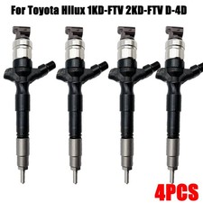 4PCS Diesel Fuel Injector For TOYOTA Hilux 1KD/2KD-FTV 295050-0180 23670-0L090