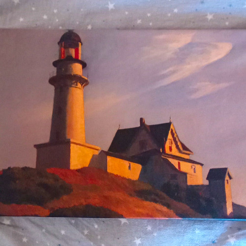 Framed lighthouse landscape - framed,