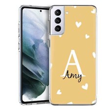 For Samsung Galaxy A16 A54 A35 A25 Personalised Hearts Phone Case Silicone Cover