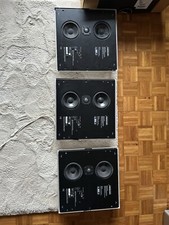 In-wall Meridian Audio DSP 420 speakers