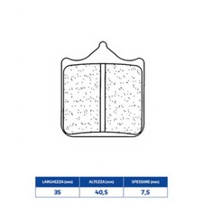 FRONT RACING BRAKE PADS FOR