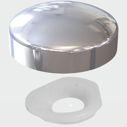 Chrome plastic dome screw - chrome,