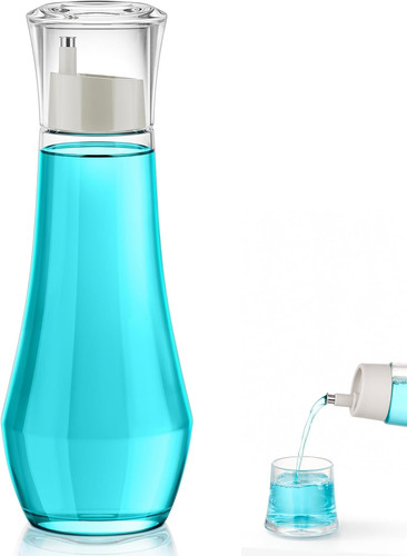 Glass mouthwash dispenser - mouthwash, for