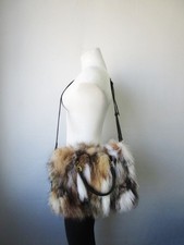 Women's New  Red  Fox Fur Bag