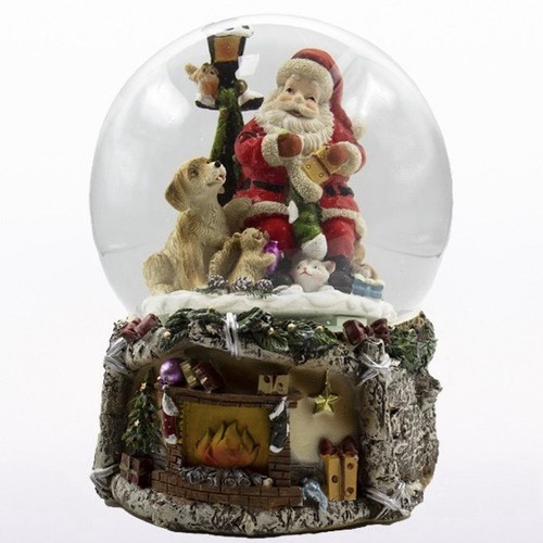 Christmas snow globe santa - snow,