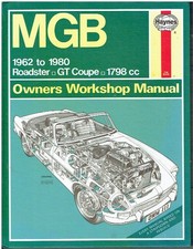 MG MGB Mk1 Mk2 GT COUPE & ROADSTER 1962-80 OWNERS WORKSHOP MANUAL *HARDBACK*