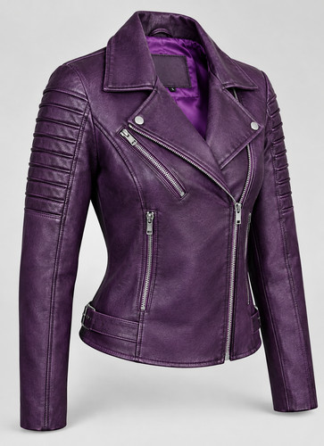 Women purple motorcycle biker - purple,