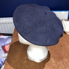 KANGOL MODELAINE BERET MADE IN UK HAT CAP 100% WOOL GENUINE NAVY SIZE 10.5