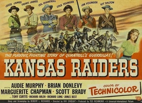 Kansas raiders starring audie - kansas,