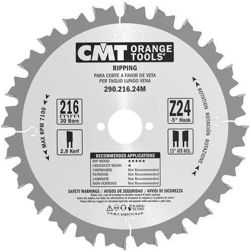 Cmt 216mm 30b - cmt, ripping
