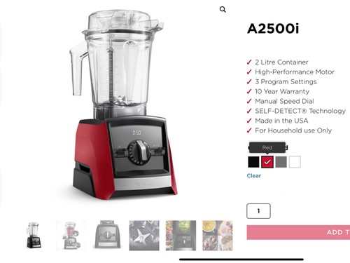 Vitamix a2500i ascent series - vitamix,