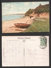 1909 KEVII Otterton Budleigh Salterton. Studland Beach Photochrom Postcard