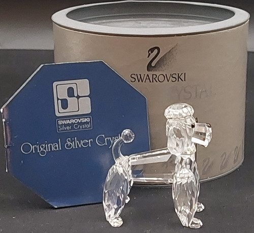 Swarovski poodle standing - swarovski,