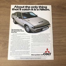 GUNS09 MAGAZINE ADVERT 12X9 138 MPH STARION TURBO FROM COLT
