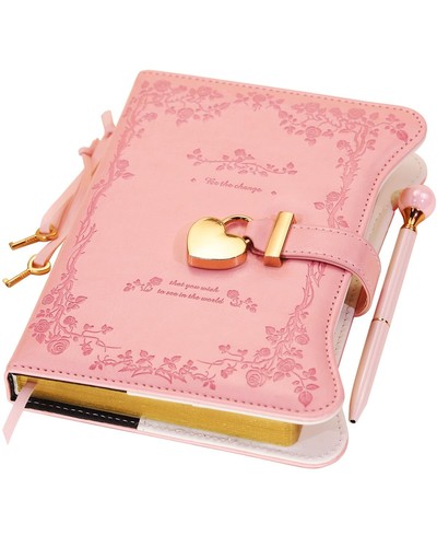 Diary with lock and - with,