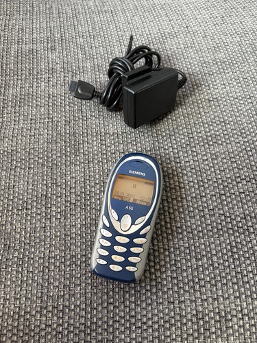 Siemens a55 blue mobile phone - a55,