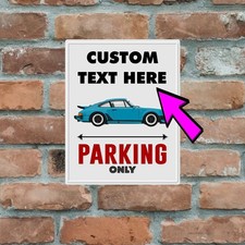Custom Man Cave Metal Parking Sign Garage Porsche 911 930 Classic Retro Gift ...
