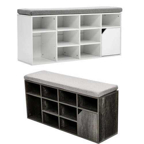 Wooden hallway bench shoe rack - hallway,
