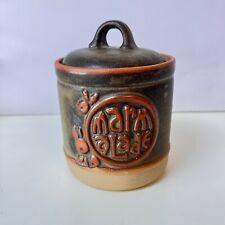 Vintage Tremar Pottery Style Marmalade Jar . 1960s  1970s