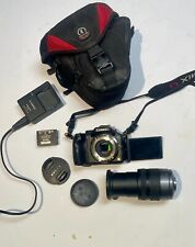 Lumix camera DMC G5 Bundle with 14-140 Lens, polarising lens, lens hood, bag