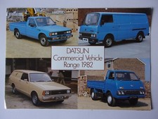 DATSUN VANS & TRUCKS orig 1981 UK Mkt Sales Brochure - E23 Urvan Sunny Cabstar