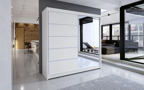 Modern sliding wardrobe with - sliding,