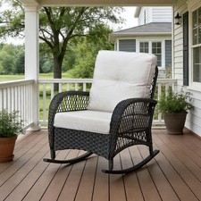Beige Outdoor Chair Cushions