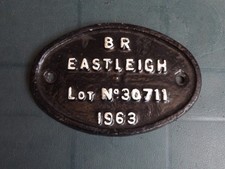 BR EMU Class 414 2HAP Coach Plate Worksplate Electric Unit Carriage Lot 30711