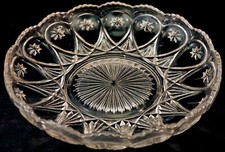 Antique Pressed Glass Console