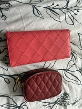 Red oblong purse - oblong, gold